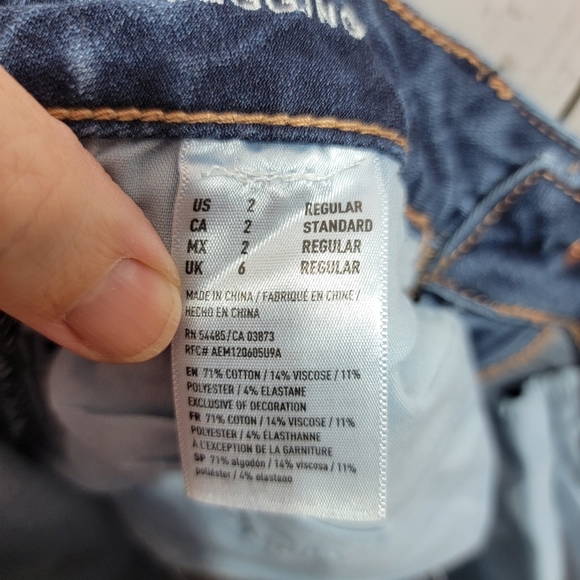 American Eagle Outfitter AEO Jeans Women's Size 2 Jegging Super Stretch. - Picture 8 of 9